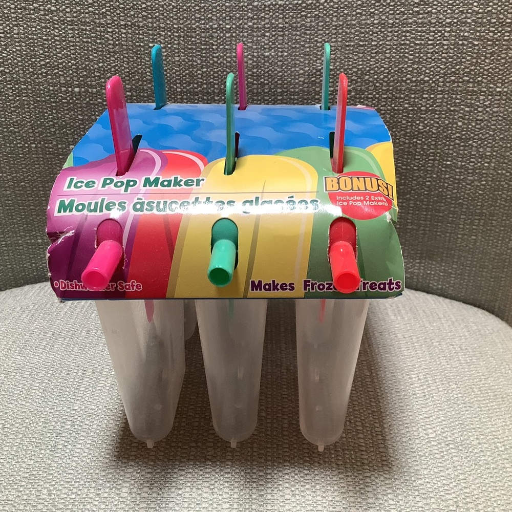 Ice Pop Popsicle Maker - Multicolor set of 6 molds